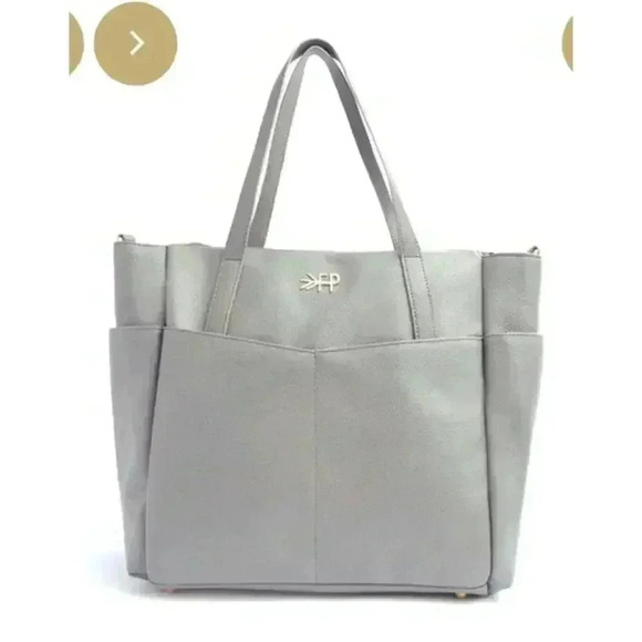 Freshly Picked Vegan Leather Water Resistant Classic Carryall in Stone - Picture 1 of 11